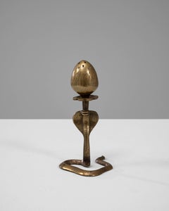 20th Century French Incense Holder Brass Snake Stick Burner