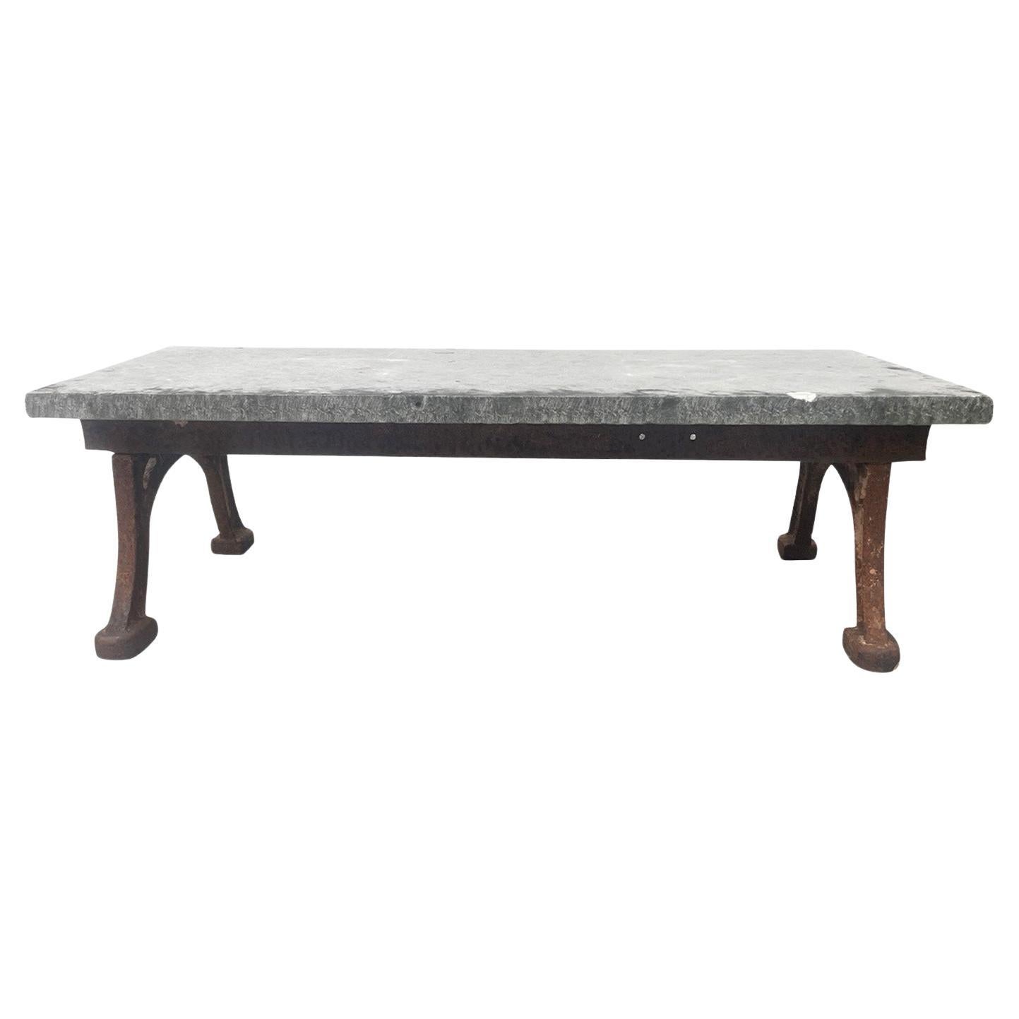 20th Century French Industrial Cast-Iron Coffee Table - Antique Garden Table