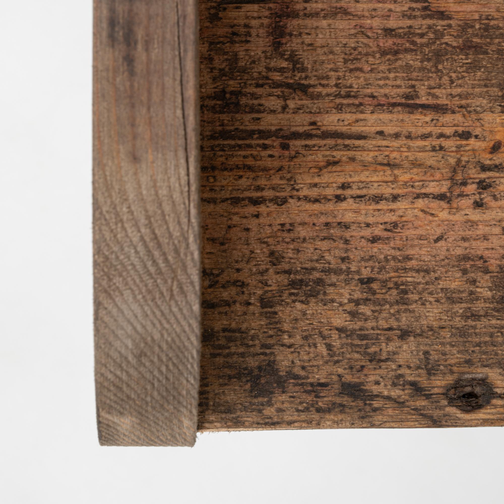Table de travail en fonte industrielle française du 20e siècle avec plateau en bois en vente 7