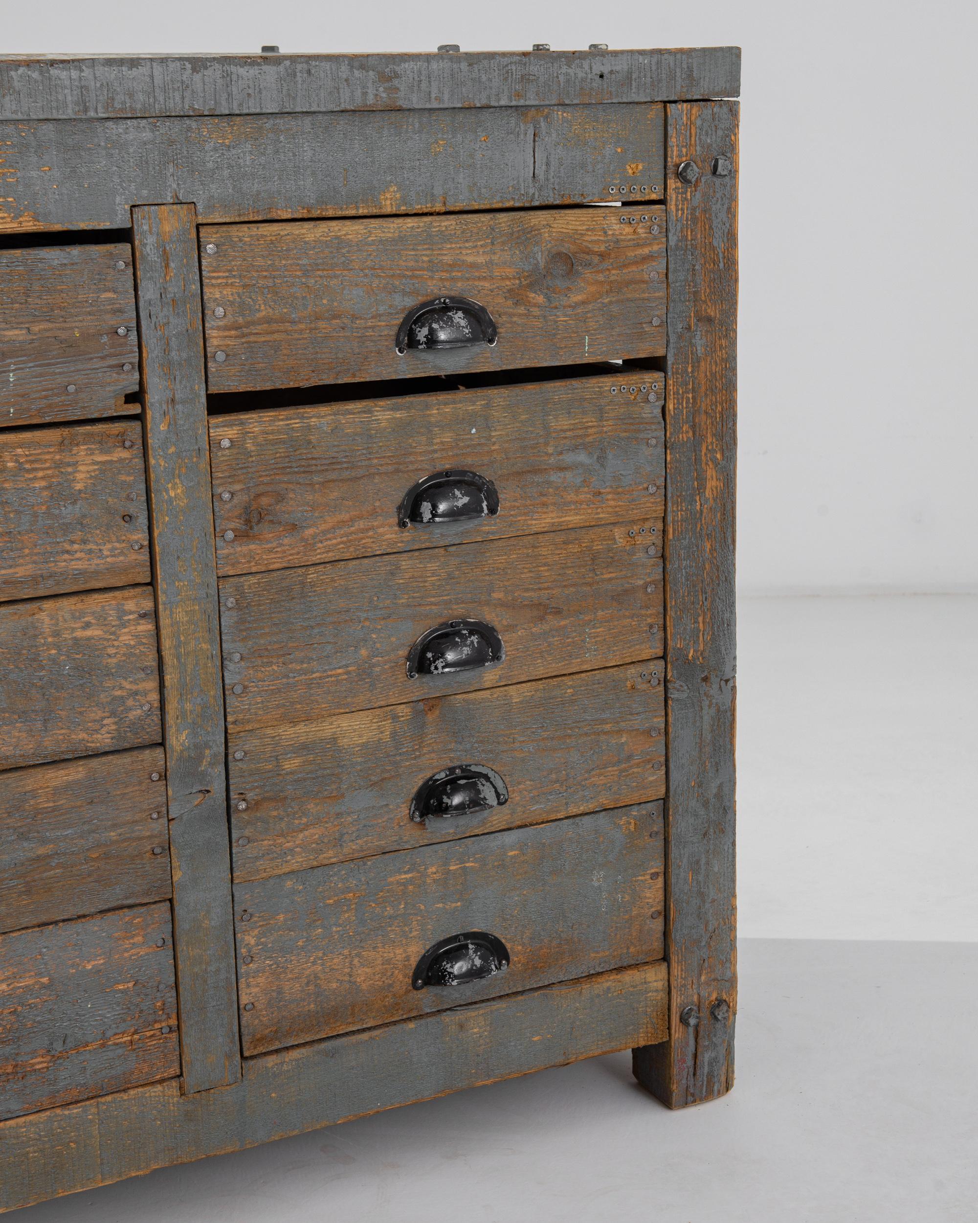 20th Century, French Industrial Drawer Bank For Sale 3
