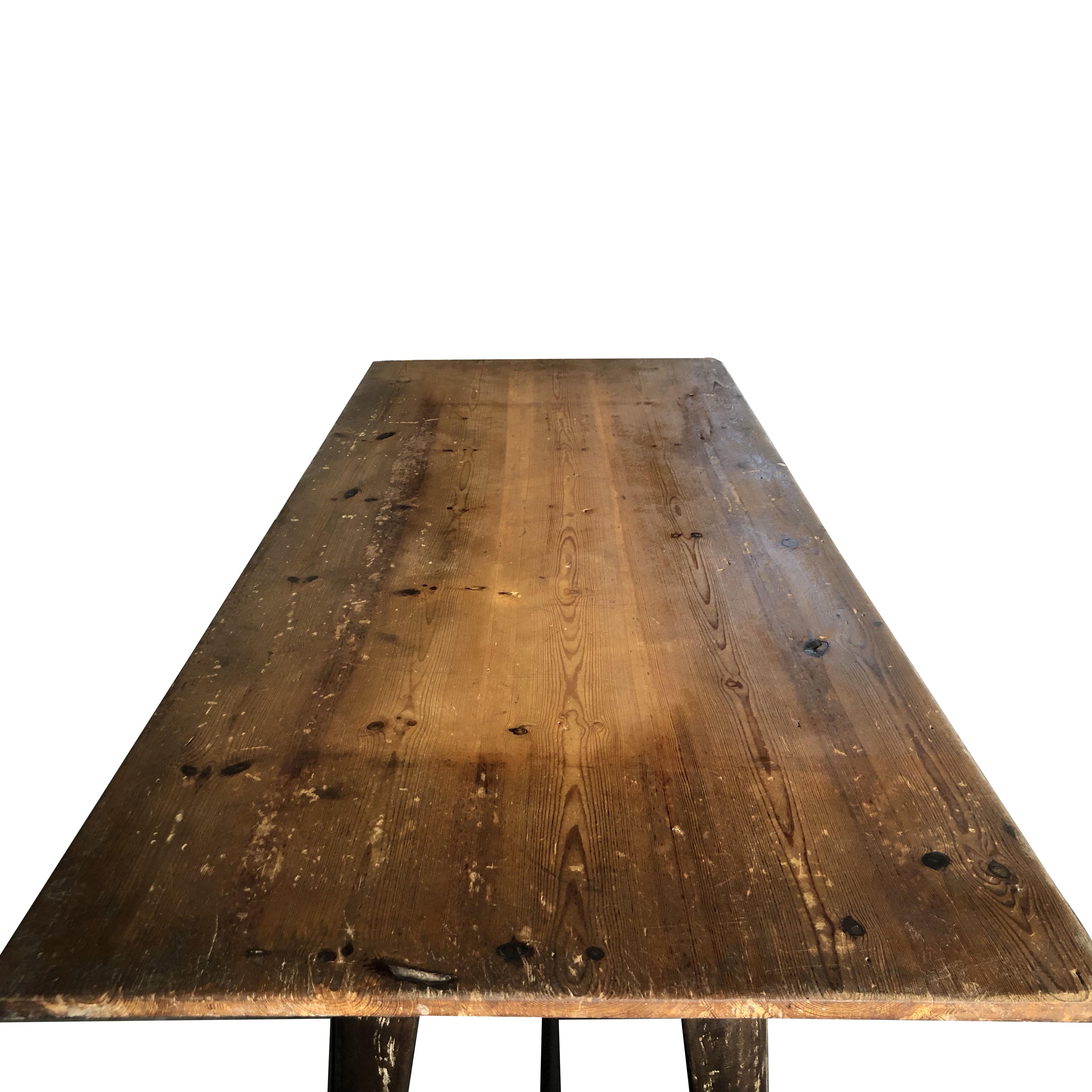 20th Century French Industrial Table 3