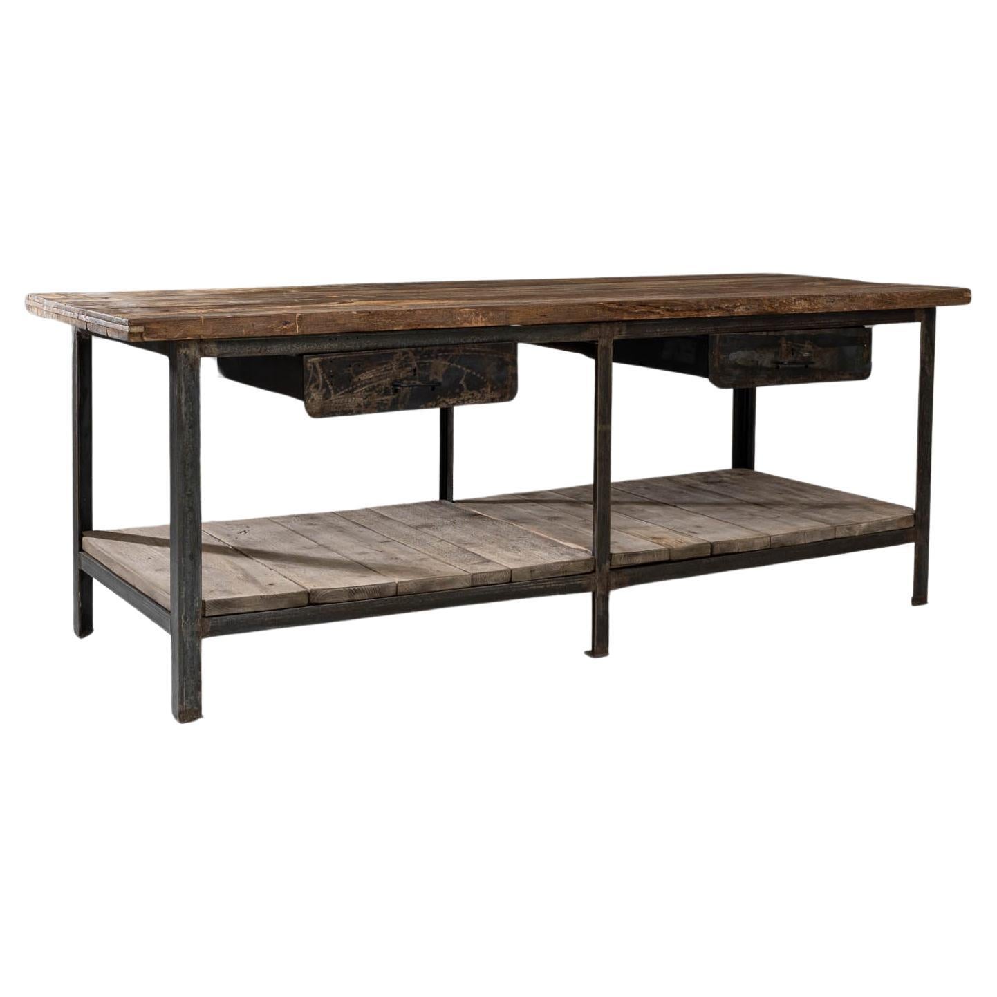 20th Century French Industrial Table For Sale