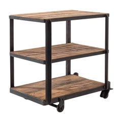 20th Century French Industrial Wheeled Storage Unit