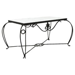20th Century French Iron Coffee Table