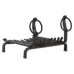 20th Century French Iron Fire Grate