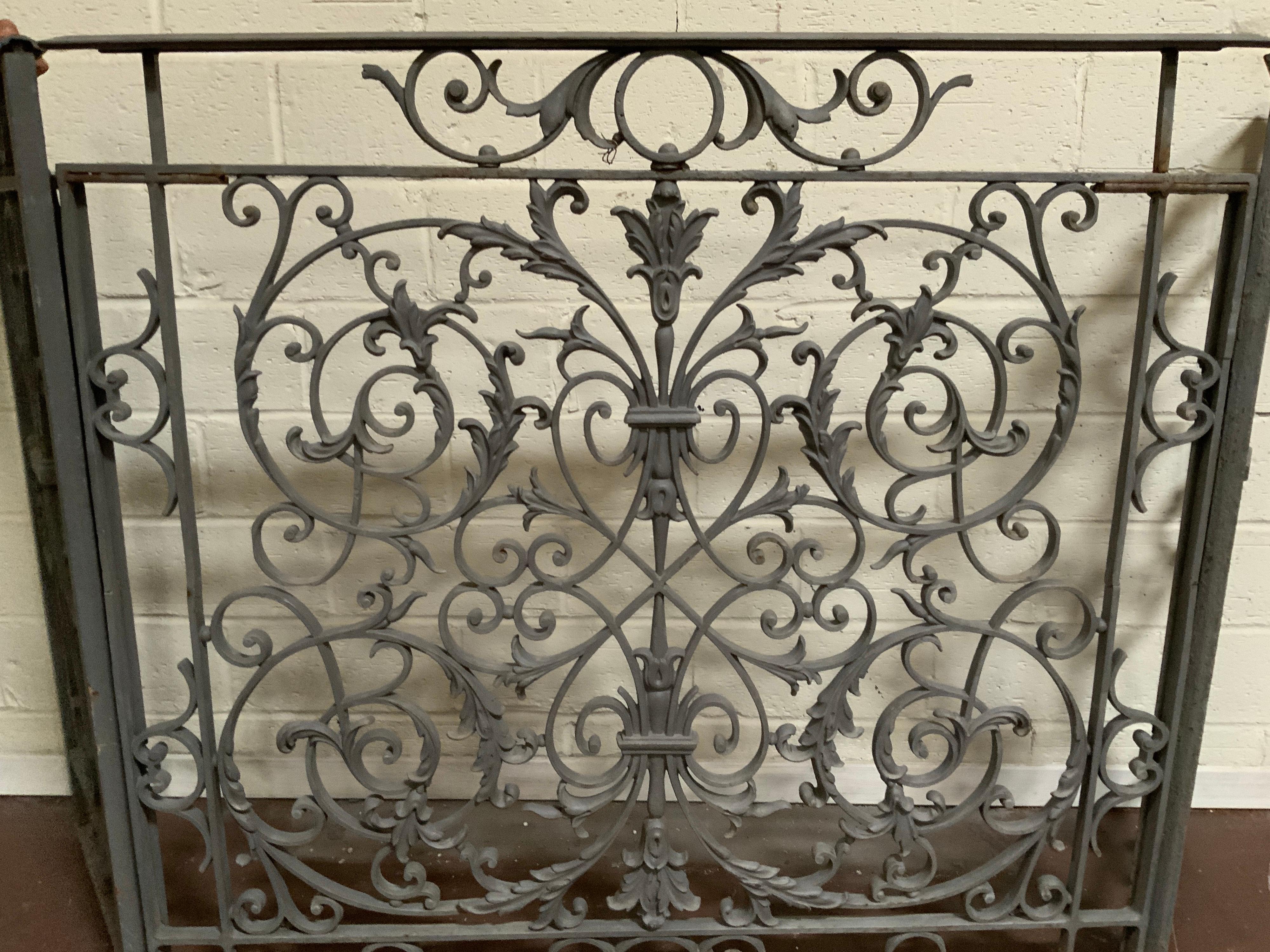 20th Century French Iron Firescreen 1