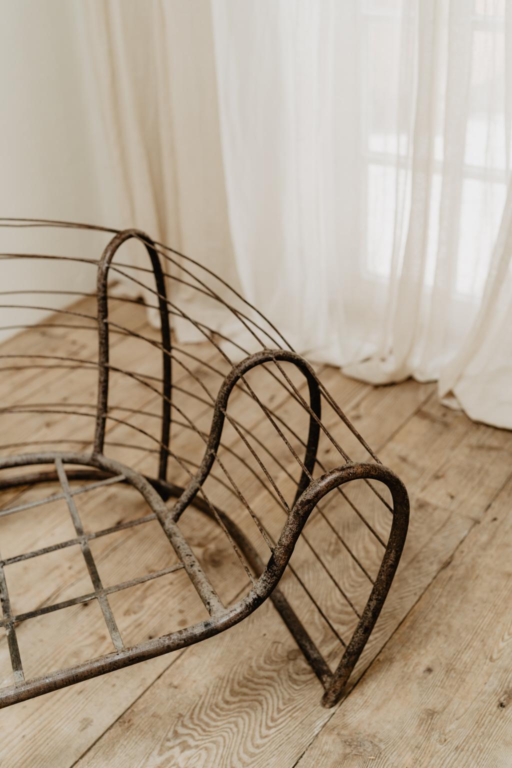 20th Century French Iron Frame of an Armchair 7