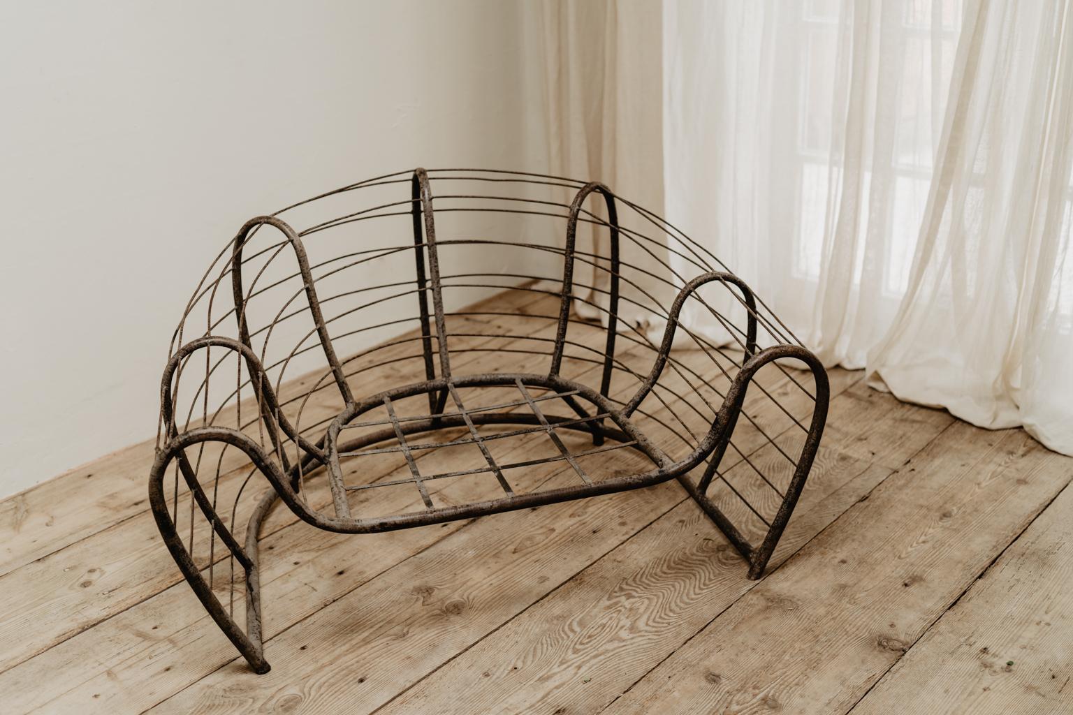 20th Century French Iron Frame of an Armchair 4