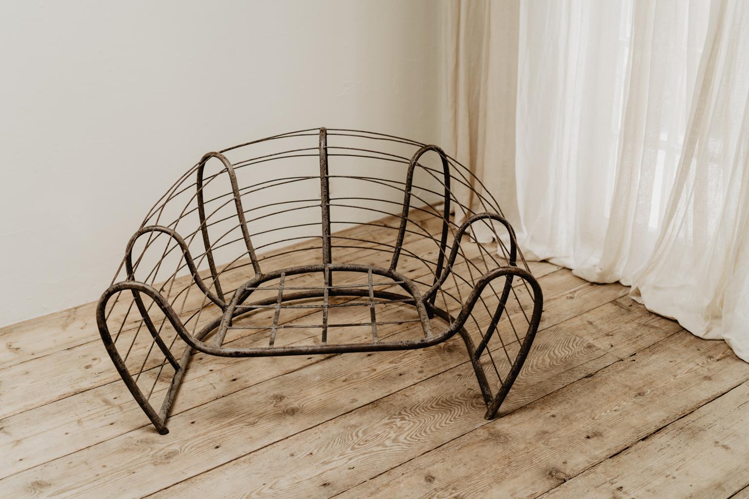 20th Century French Iron Frame of an Armchair 6