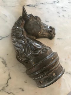 20th Century French Iron Head's Horse Ornament
