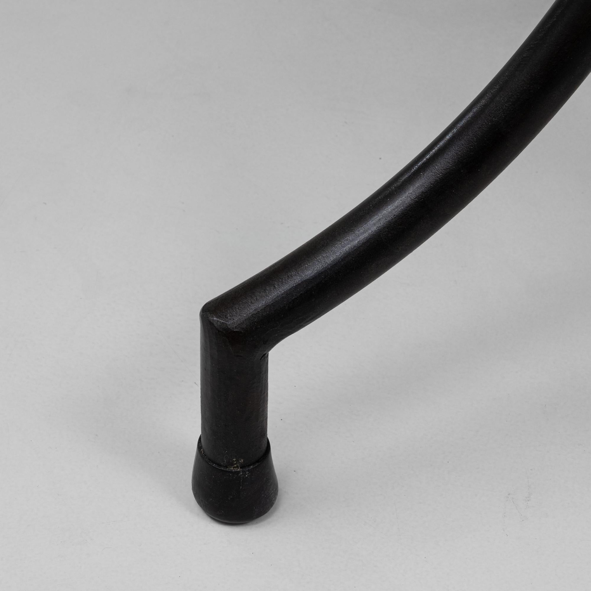 Table en fer mosaïque du 20e siècle avec plateau en céramique Silica Antica peinte en vente 4