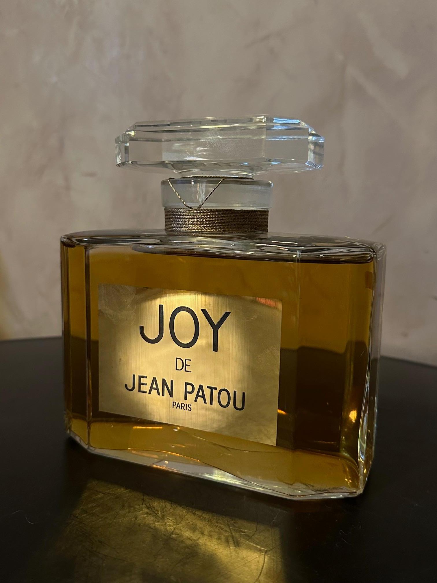 Glass 20th century French Jean Patou Factice Bottle Perfume For Sale