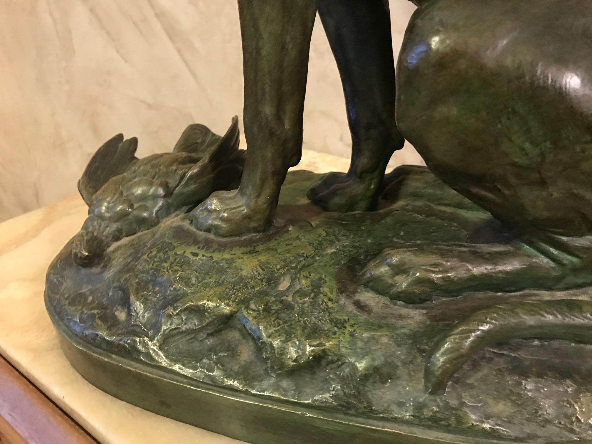 20th Century French Jules Edmond Masson Dog Bronze, 1920s 2
