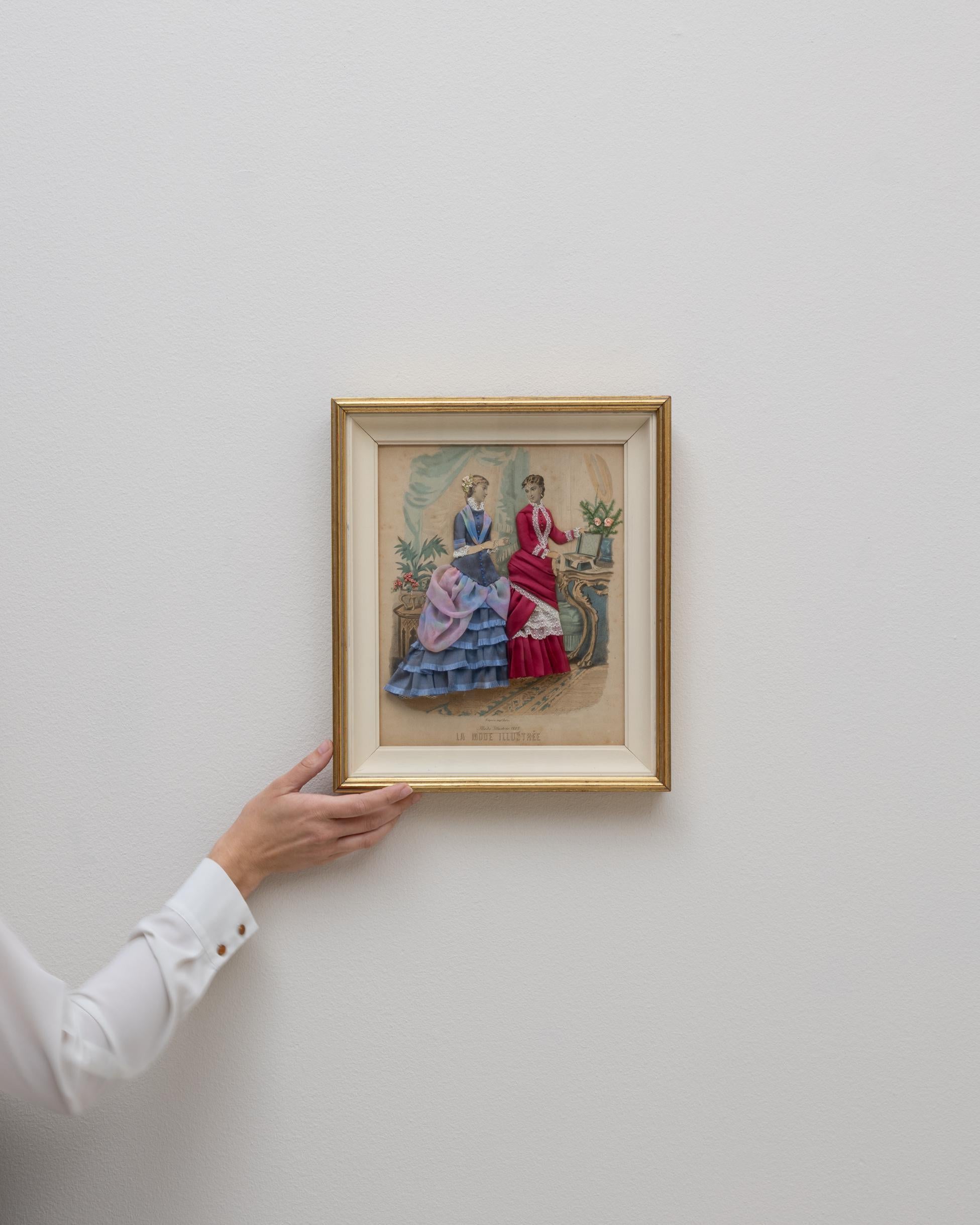20. Jahrhundert Französisch La Mode Illustrée Kunstwerk im Zustand „Gut“ im Angebot in High Point, NC