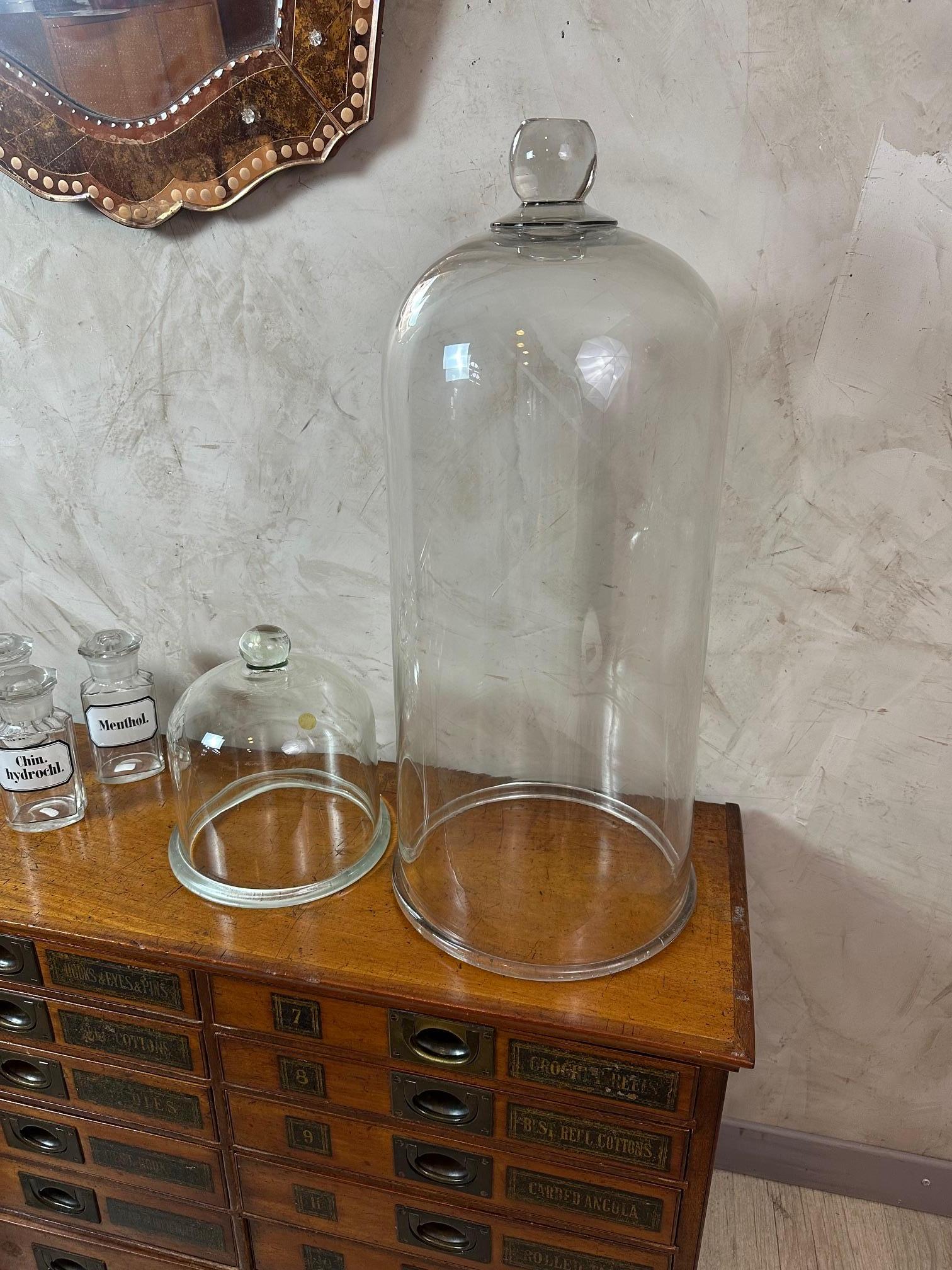 Bell française du 20e siècle en verre soufflé, années 1940 Bon état - En vente à LEGNY, FR