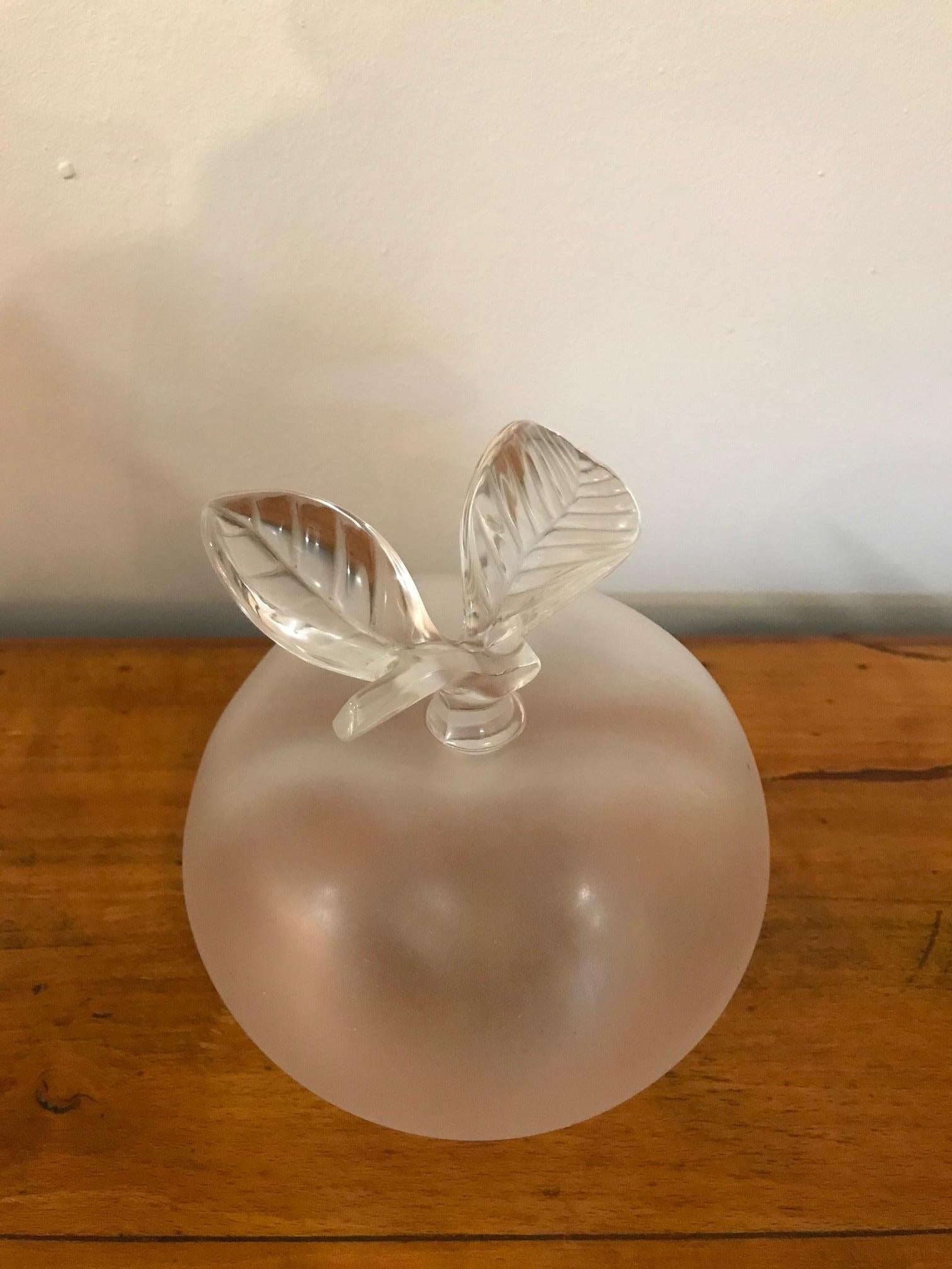 lalique apple perfume bottle