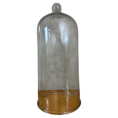 20th century French Large Laboratory Blown Glass Bell, 1940s