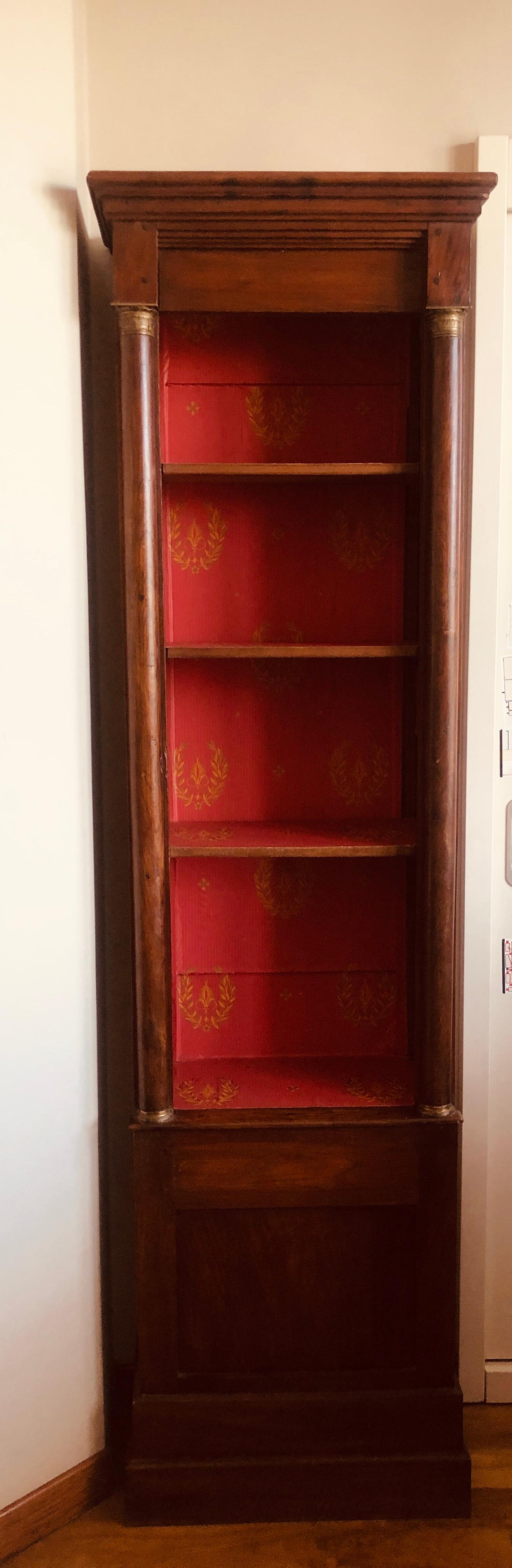20th Century French Large Mahogany Bookcase in Empire Style 1