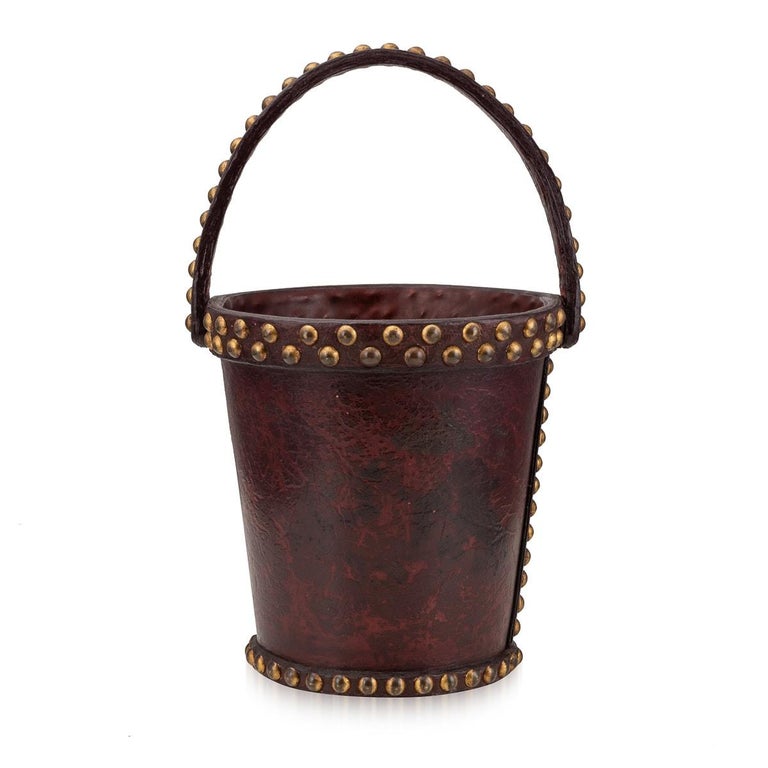 20th Century French Leather Bound Bucket By Hermes, c.1960 For Sale at  1stDibs