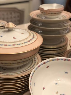 Servizio da tavola francese del XX secolo in limoge di Charles Ahrenfeldt in 132 pezzi