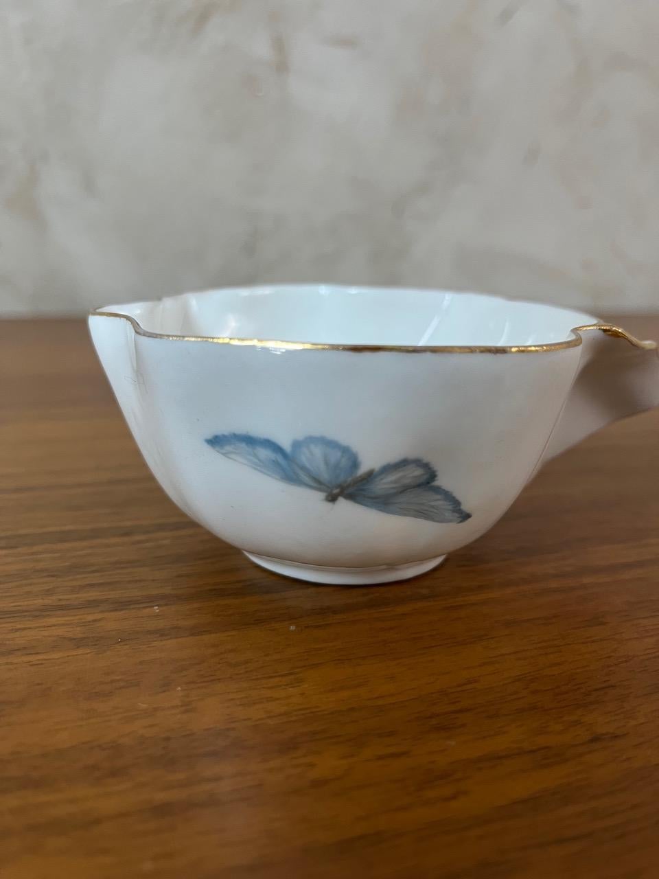 Tazza da tè e piattino in porcellana di Limoges del XX secolo, 1900 in vendita 5