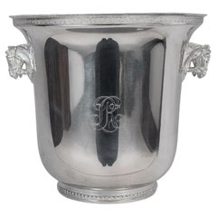 20th century French Louis Roederer Silver Plated Champagne Cooler, 1980s