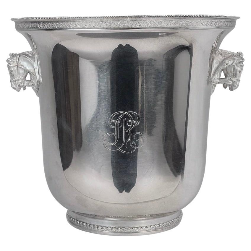 20th century French Louis Roederer Silver Plated Champagne Cooler, 1980s