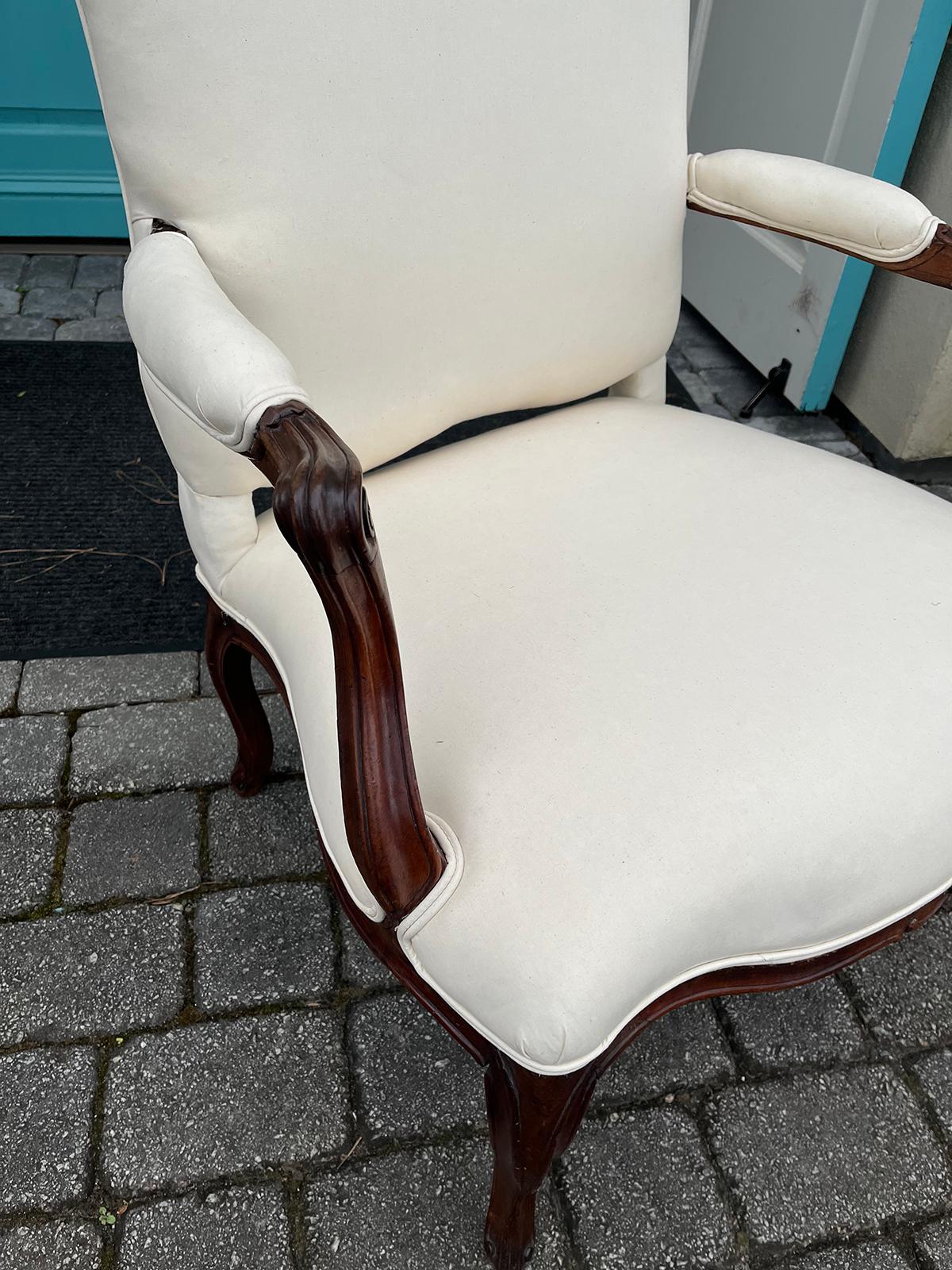 20th Century  French Louis XV Style Armchair  In Good Condition For Sale In Atlanta, GA