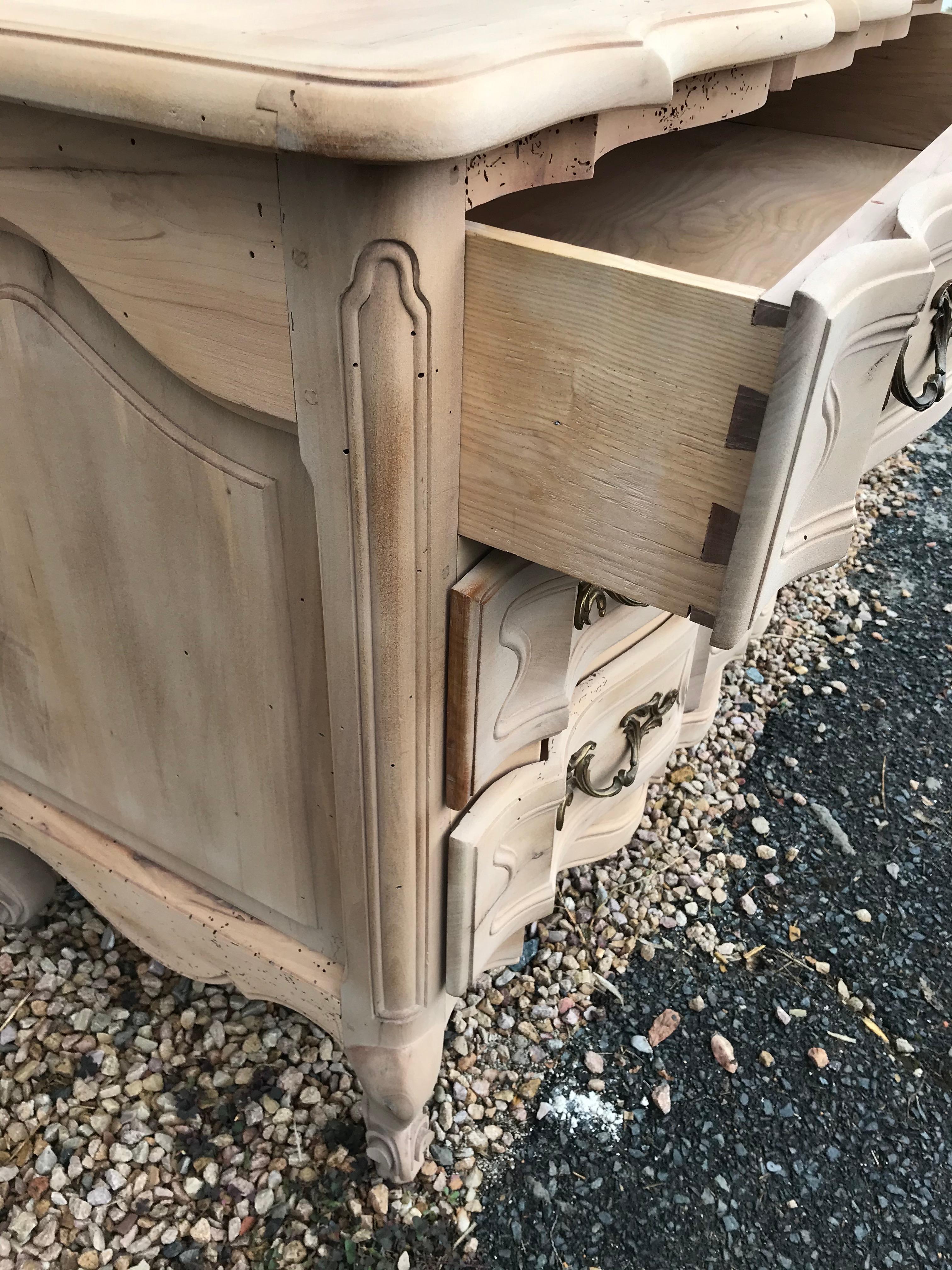 20th Century French Louis XV Style Beech Commode, 1940s 7