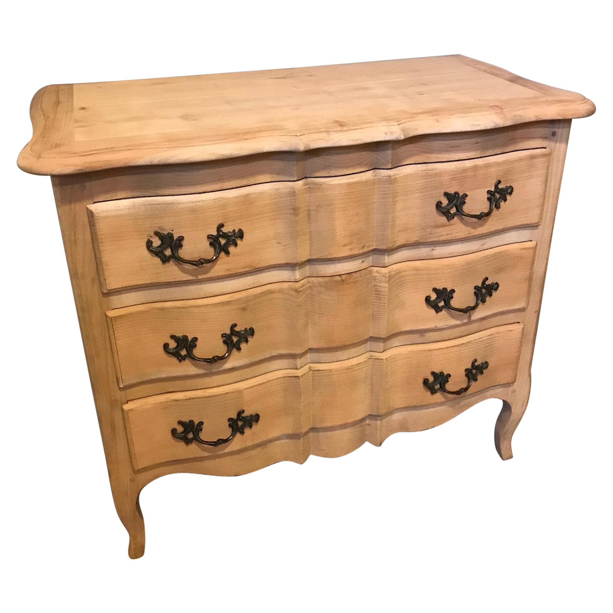20th Century French Louis XV Style Birch Commode, 1950s