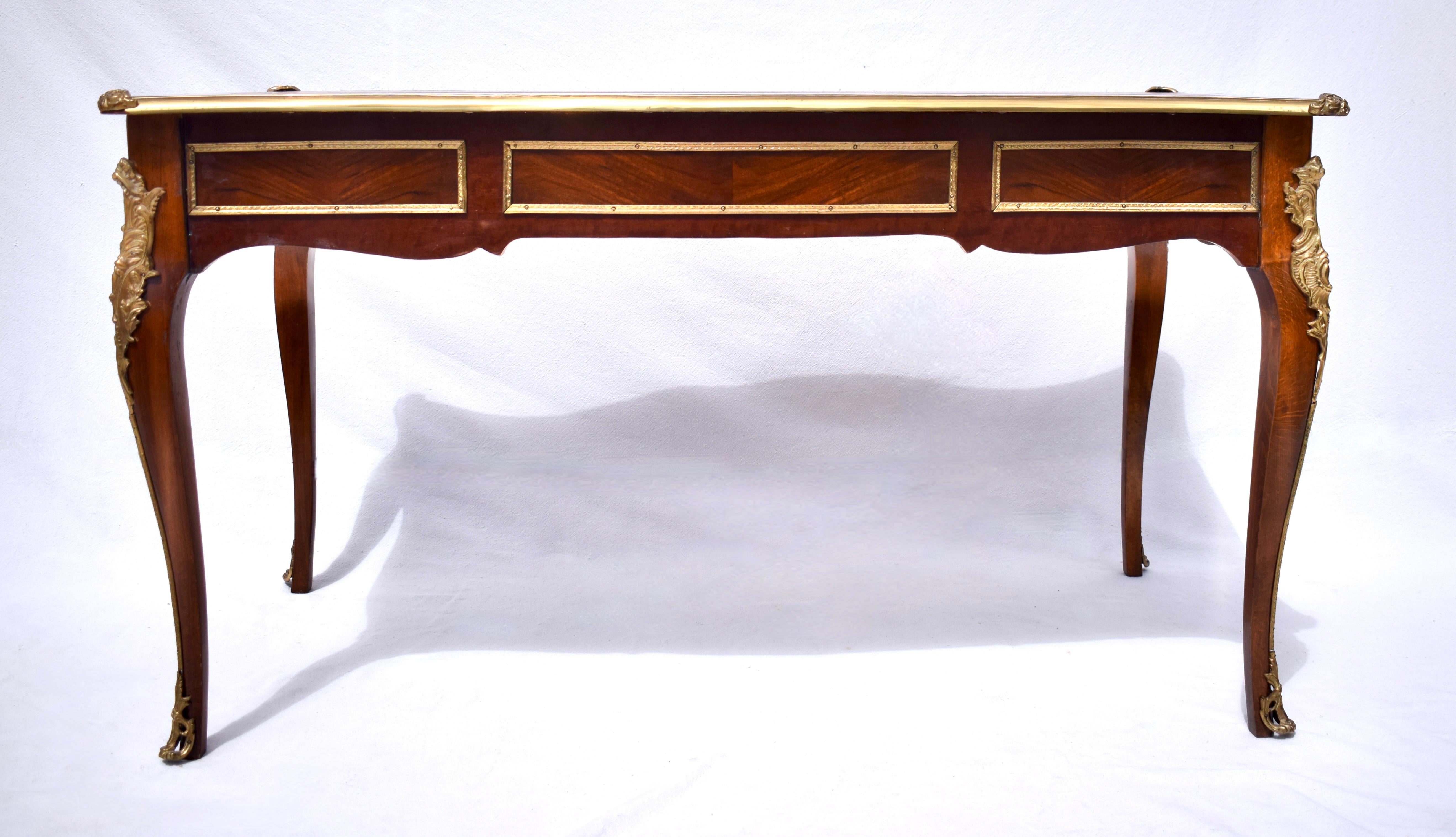 20th Century French Louis XV Style Bureau Plat For Sale 5