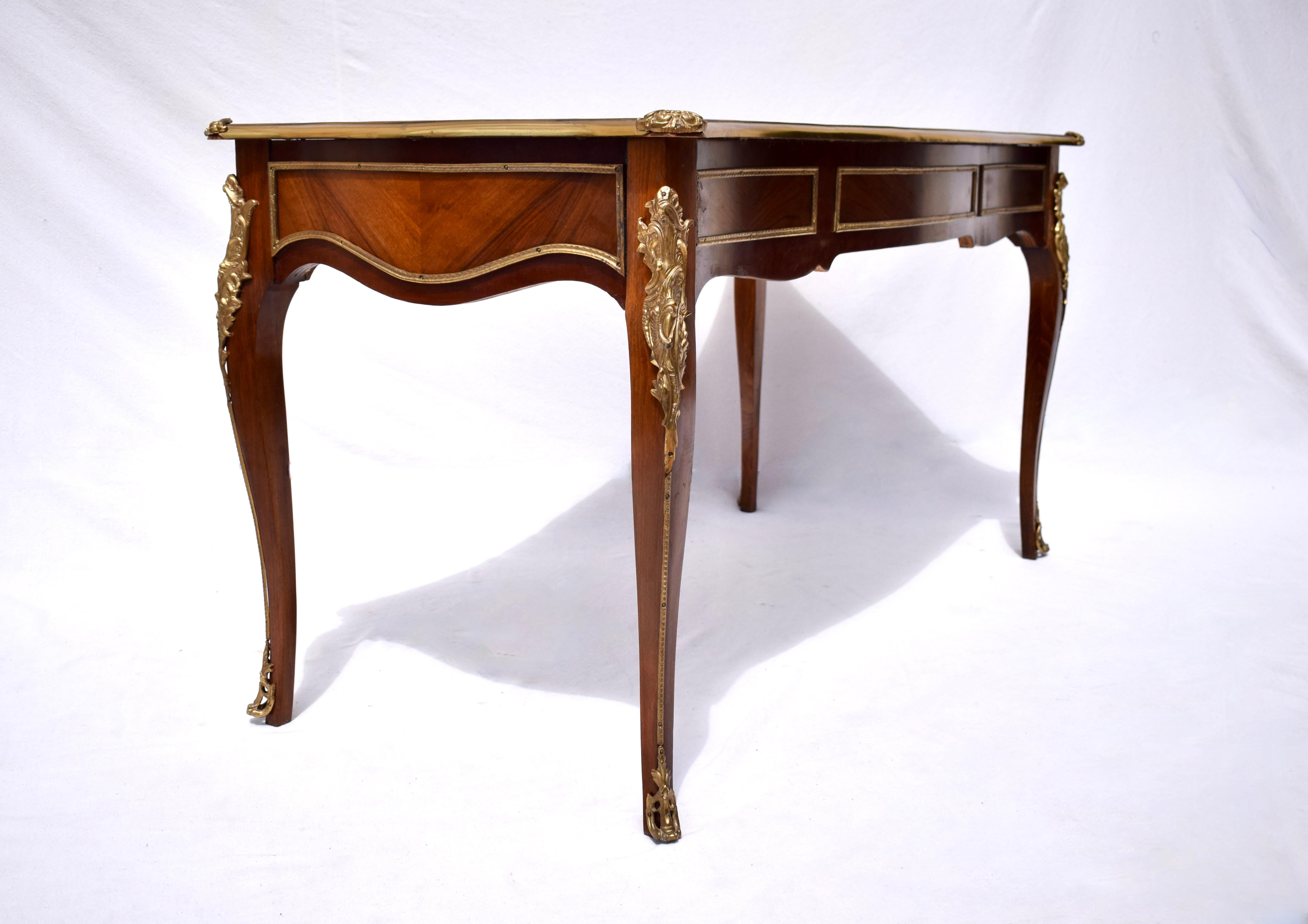 20th Century French Louis XV Style Bureau Plat For Sale 6