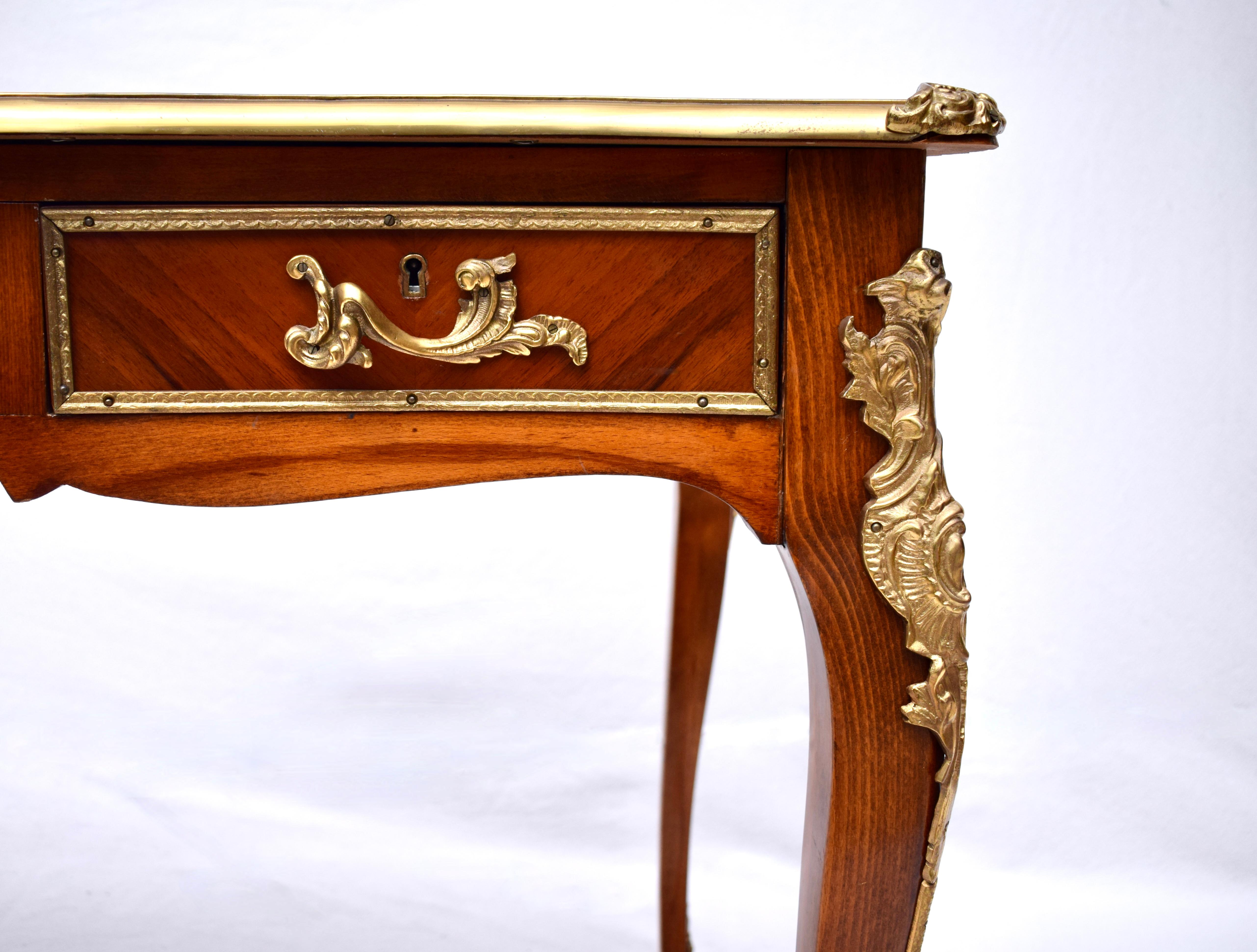 20th Century French Louis XV Style Bureau Plat For Sale 9