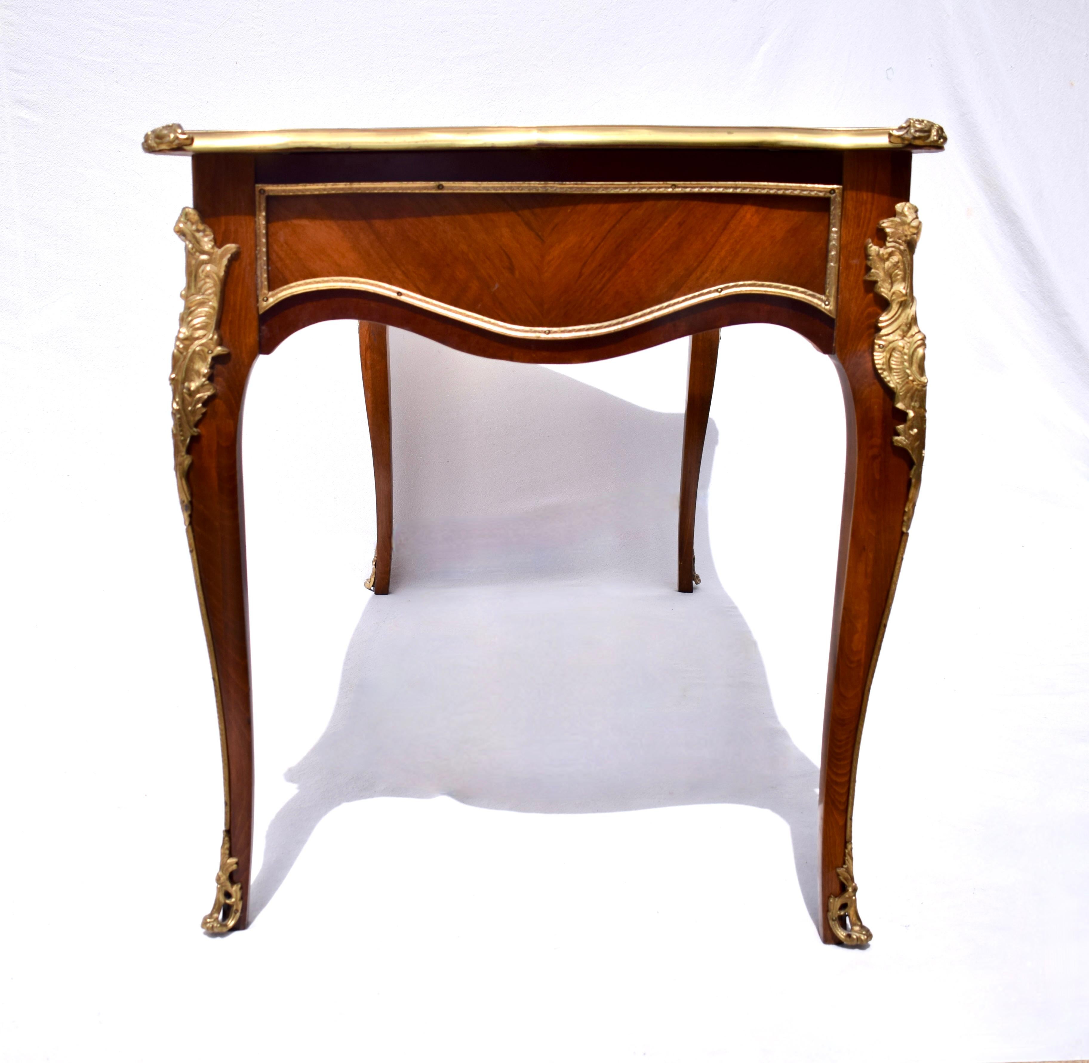 20th Century French Louis XV Style Bureau Plat For Sale 3