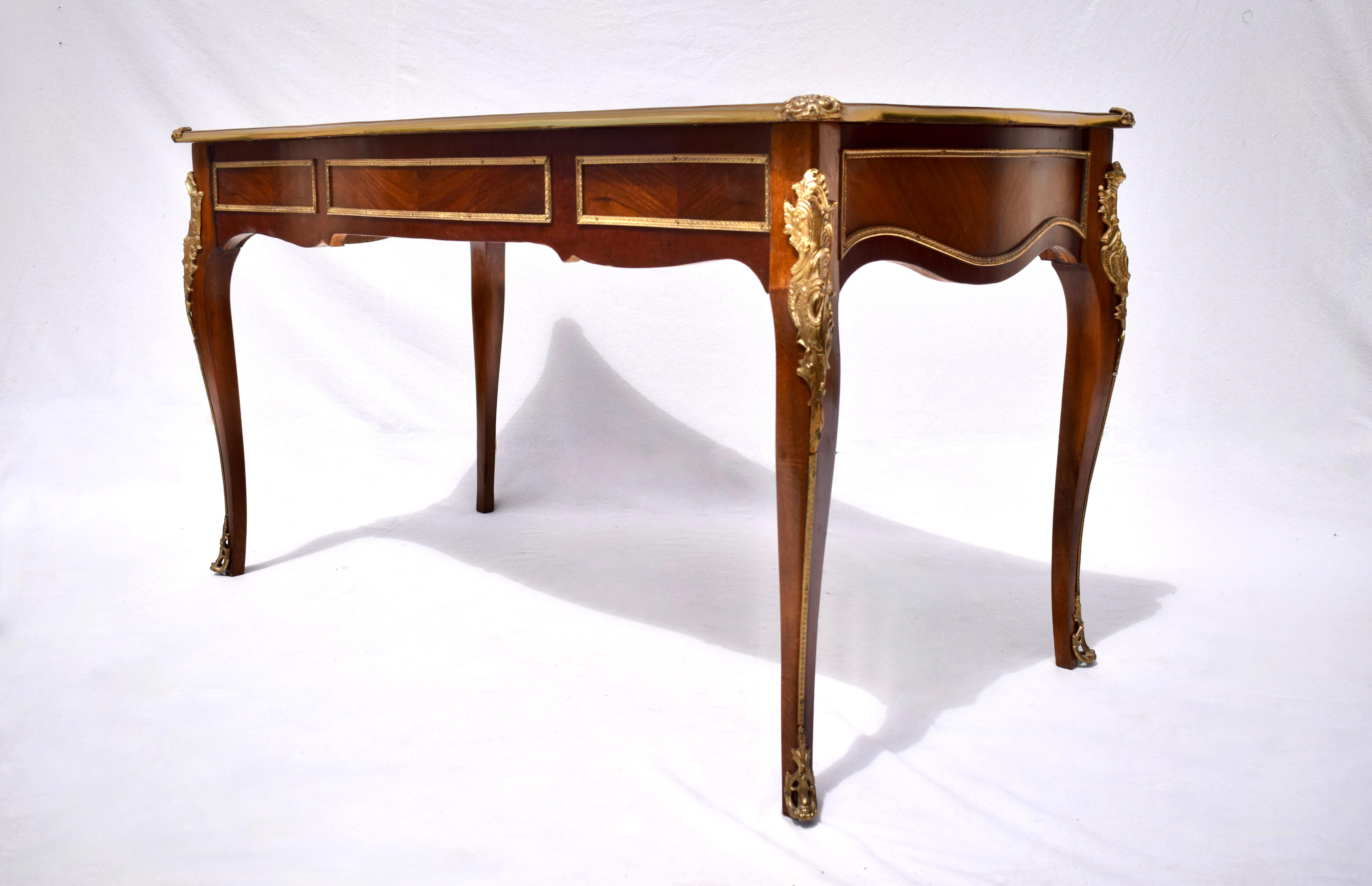20th Century French Louis XV Style Bureau Plat For Sale 4