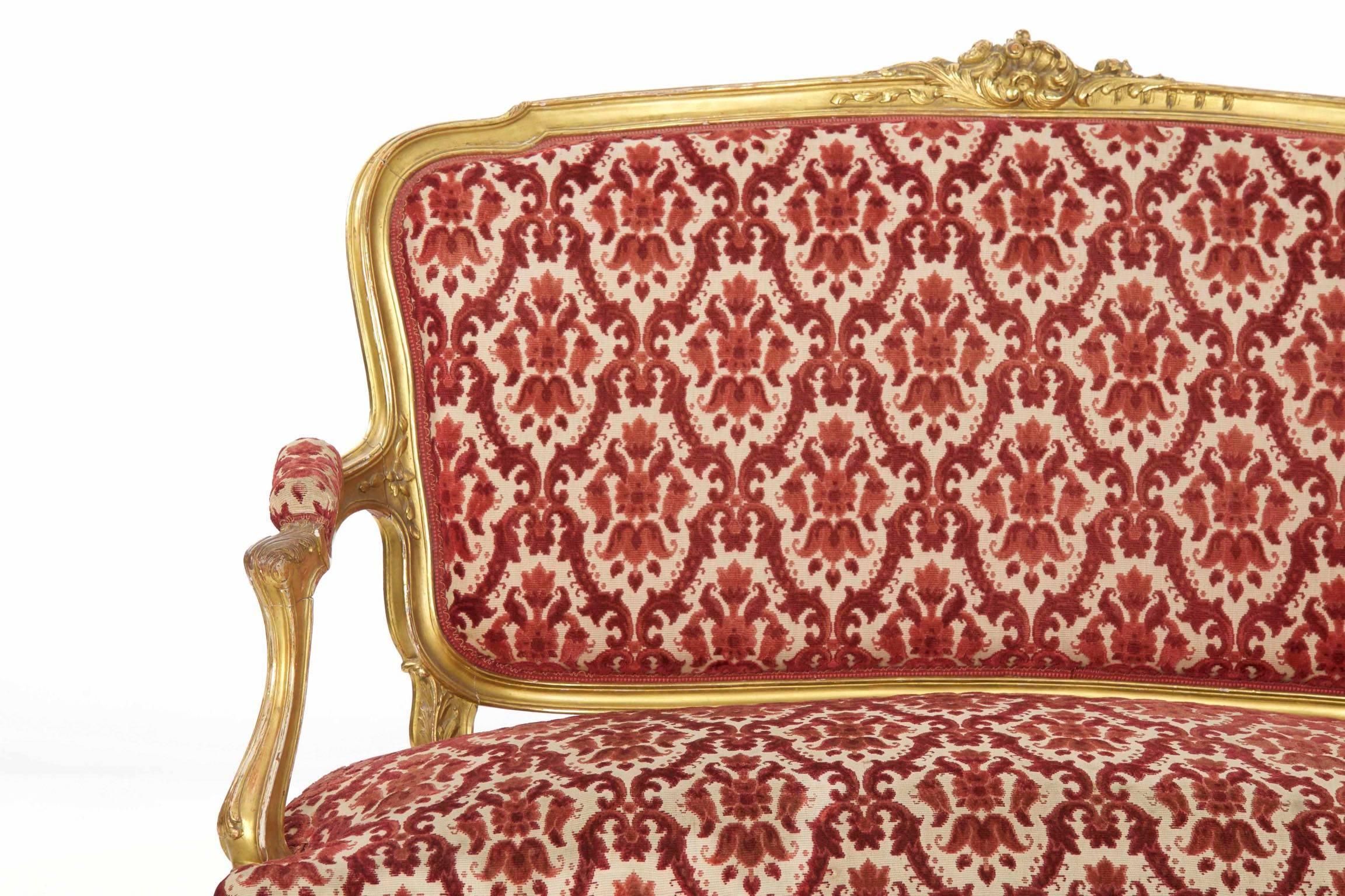 French Canapé Settee Sofa