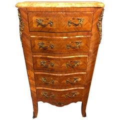 20th Century French Louis XV Style Chest of Drawers or Commode