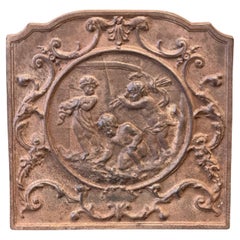 20th Century French Louis XV Style 'Cupids' Fireback