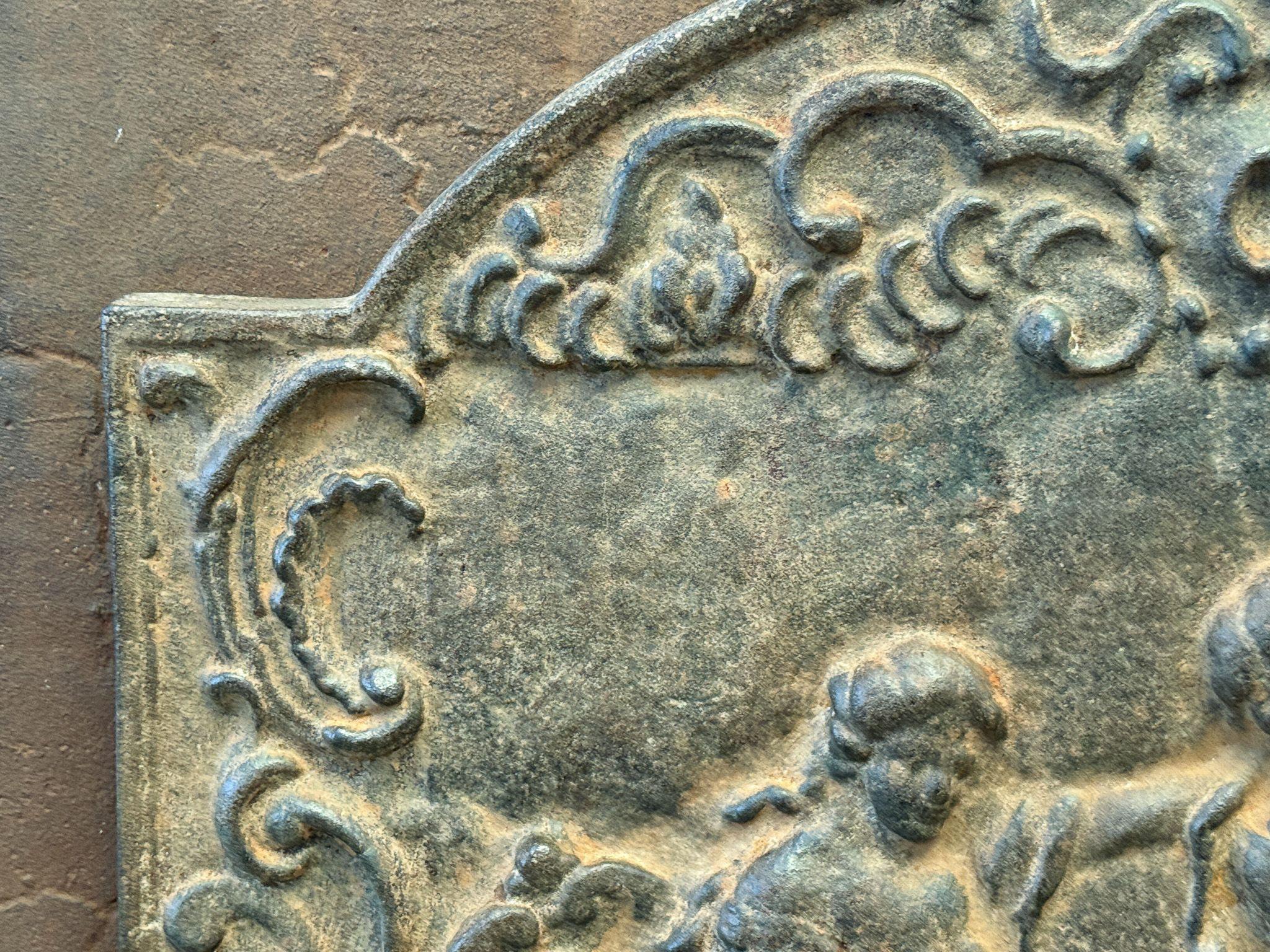 20th Century French Louis XV Style Fireback / Backsplash In Good Condition For Sale In Soest, NL