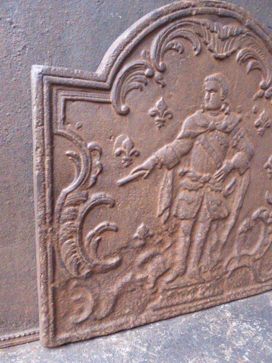 20th Century French Louis XV Style Fireback / Backsplash In Good Condition For Sale In Soest, NL