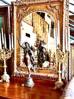20th Century French Louis XV Style Giltwood Mirror, Circa 1950