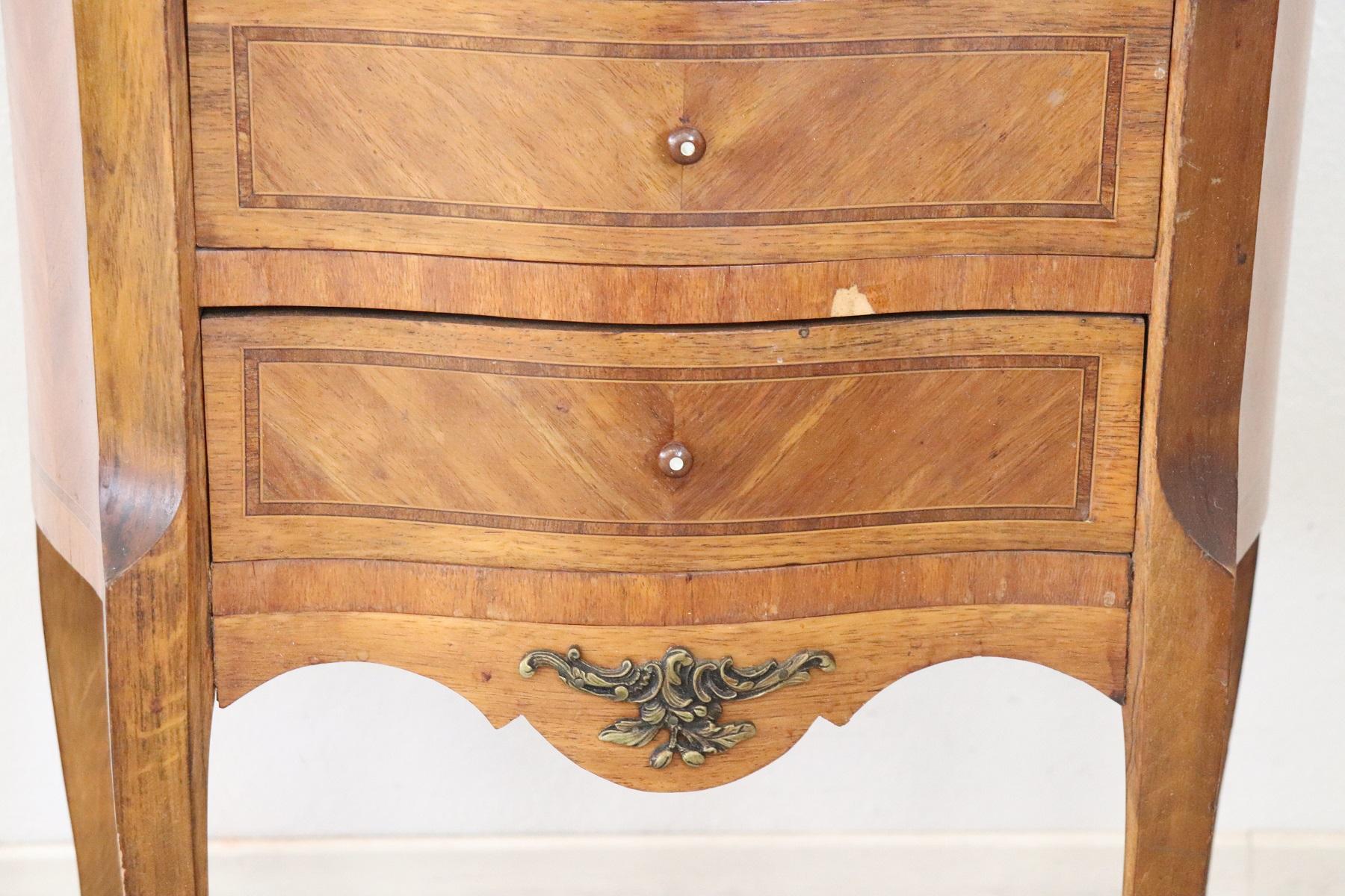 20th Century French Louis Xv Style Inlaid Wood Small Dresser With
