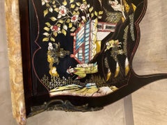 20th Century French Louis XV Style Lacquered Japanese Drawers Commode, 1920s
