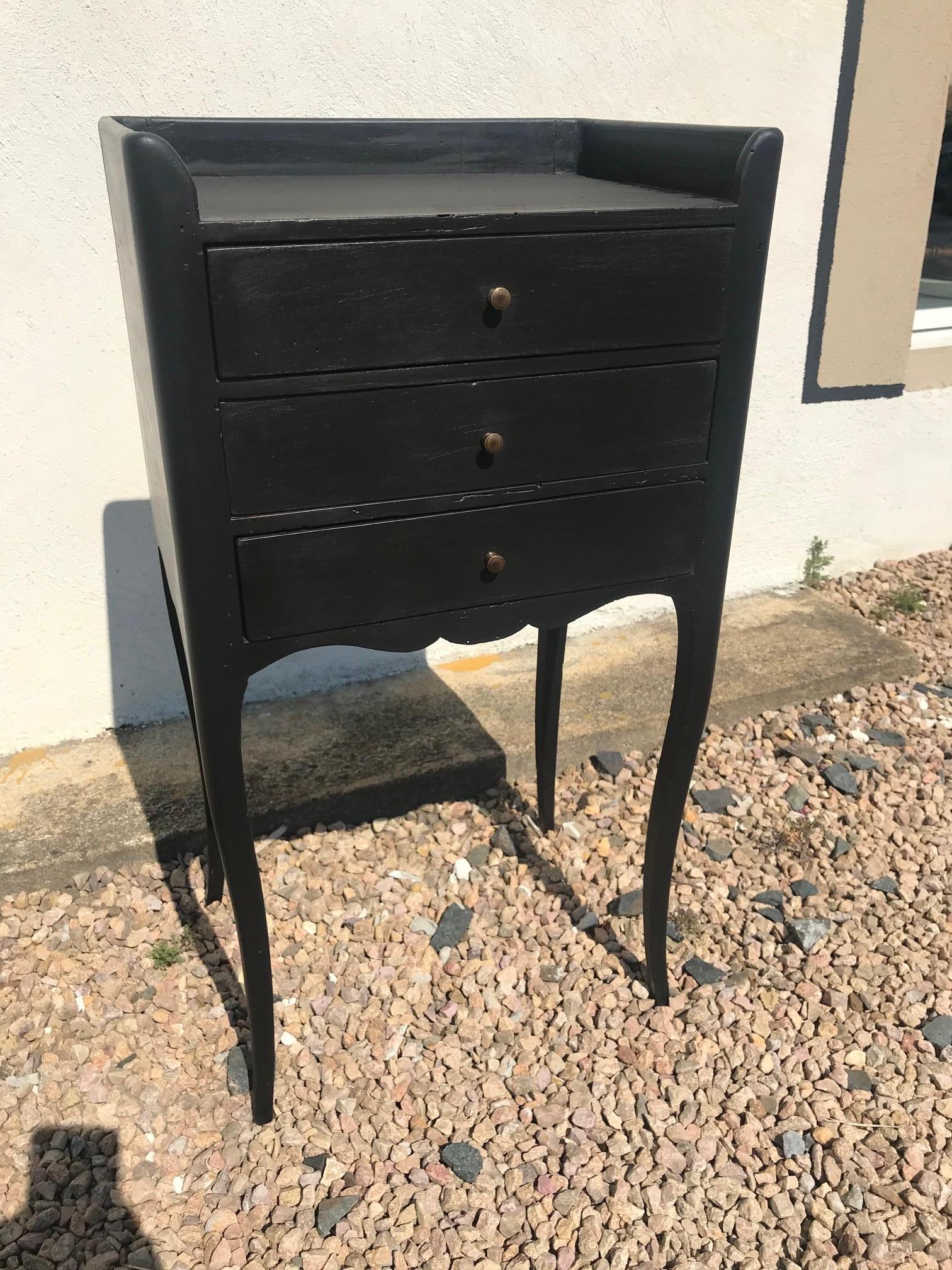 20th Century French Louis XV Style Painted Bedside, 1920s 1