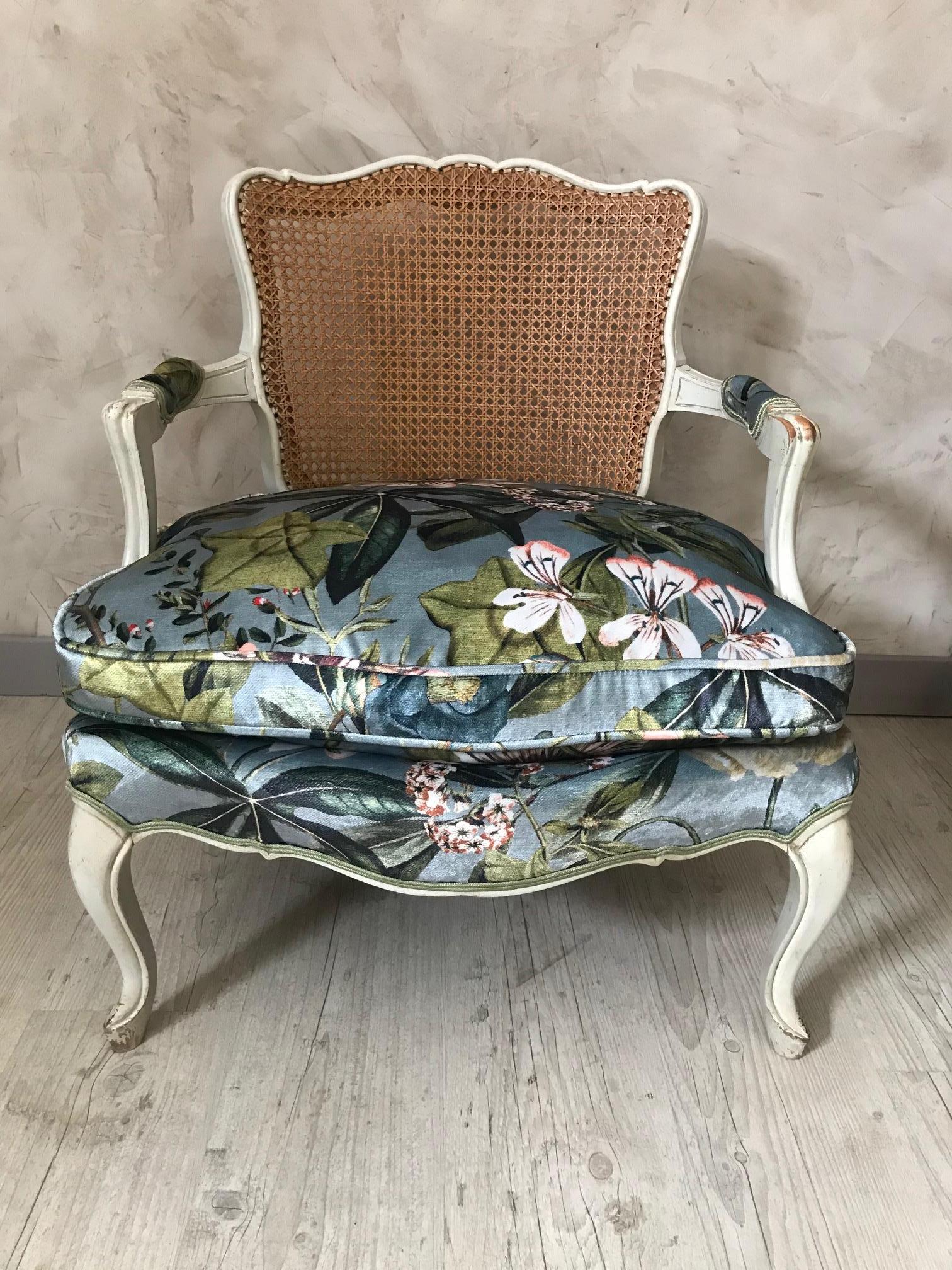20th Century French Louis XV Style Upholstered Armchair 1