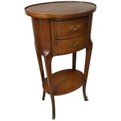 20th Century French Louis XV Style Walnut Bedside Table, 1920s