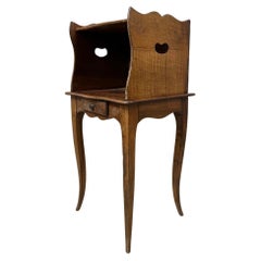 20th century French Louis XV Style Walnut Side Table, 1950s