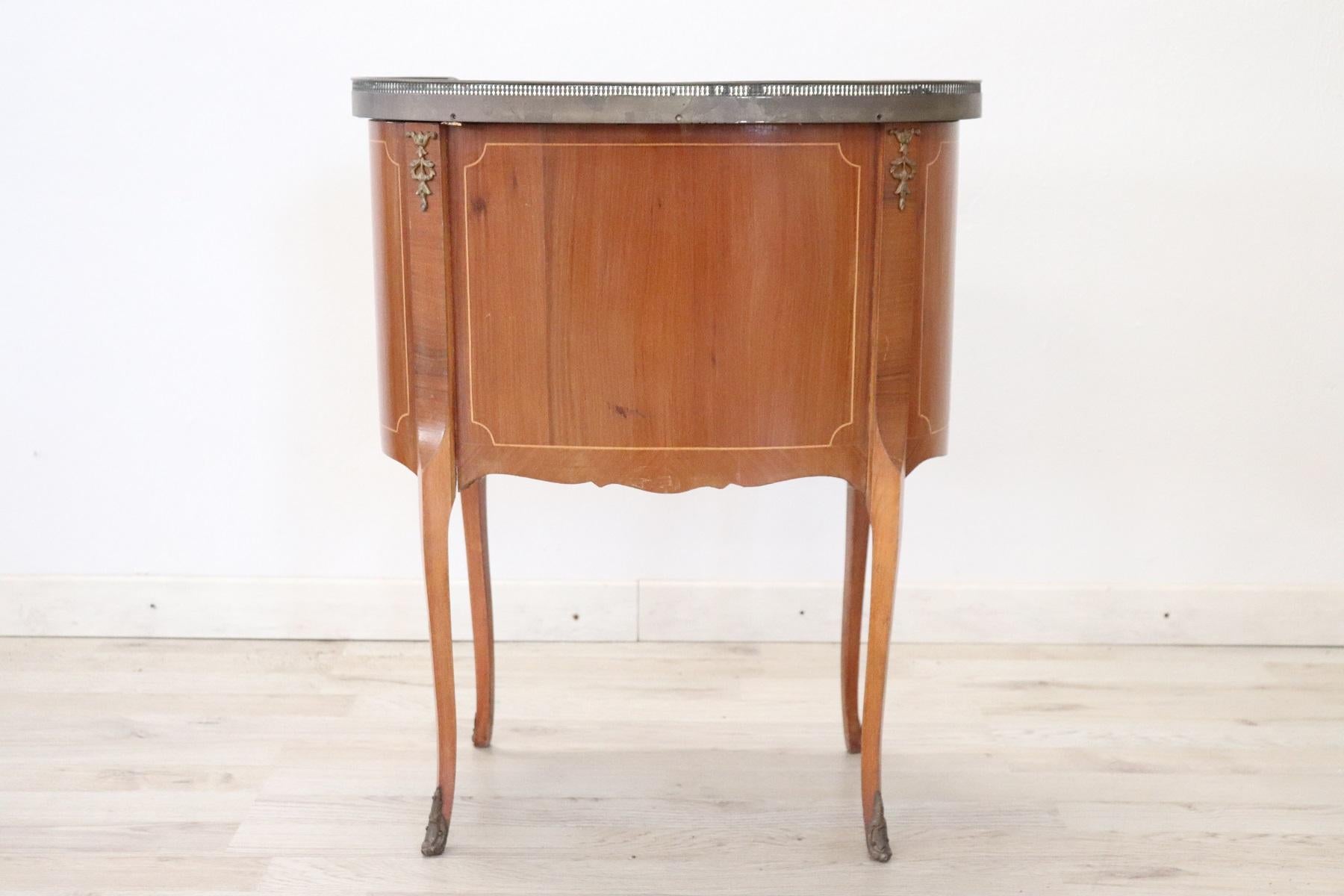 Mid-20th Century 20th Century French Louis XV Style Wood Golden Bronzes Nightstand