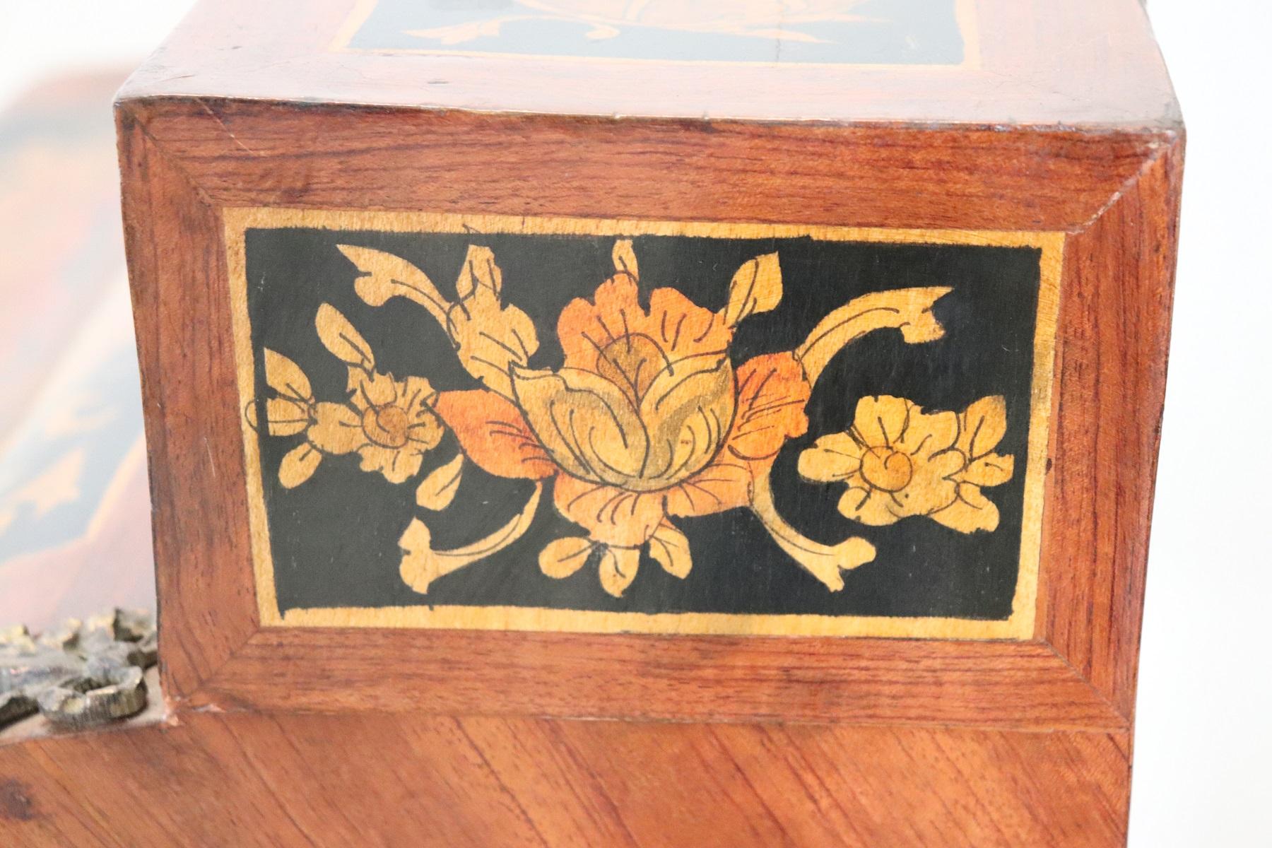 20th Century French Louis XV Style Wood Inlay Golden Bronzes Bureau Desk 10