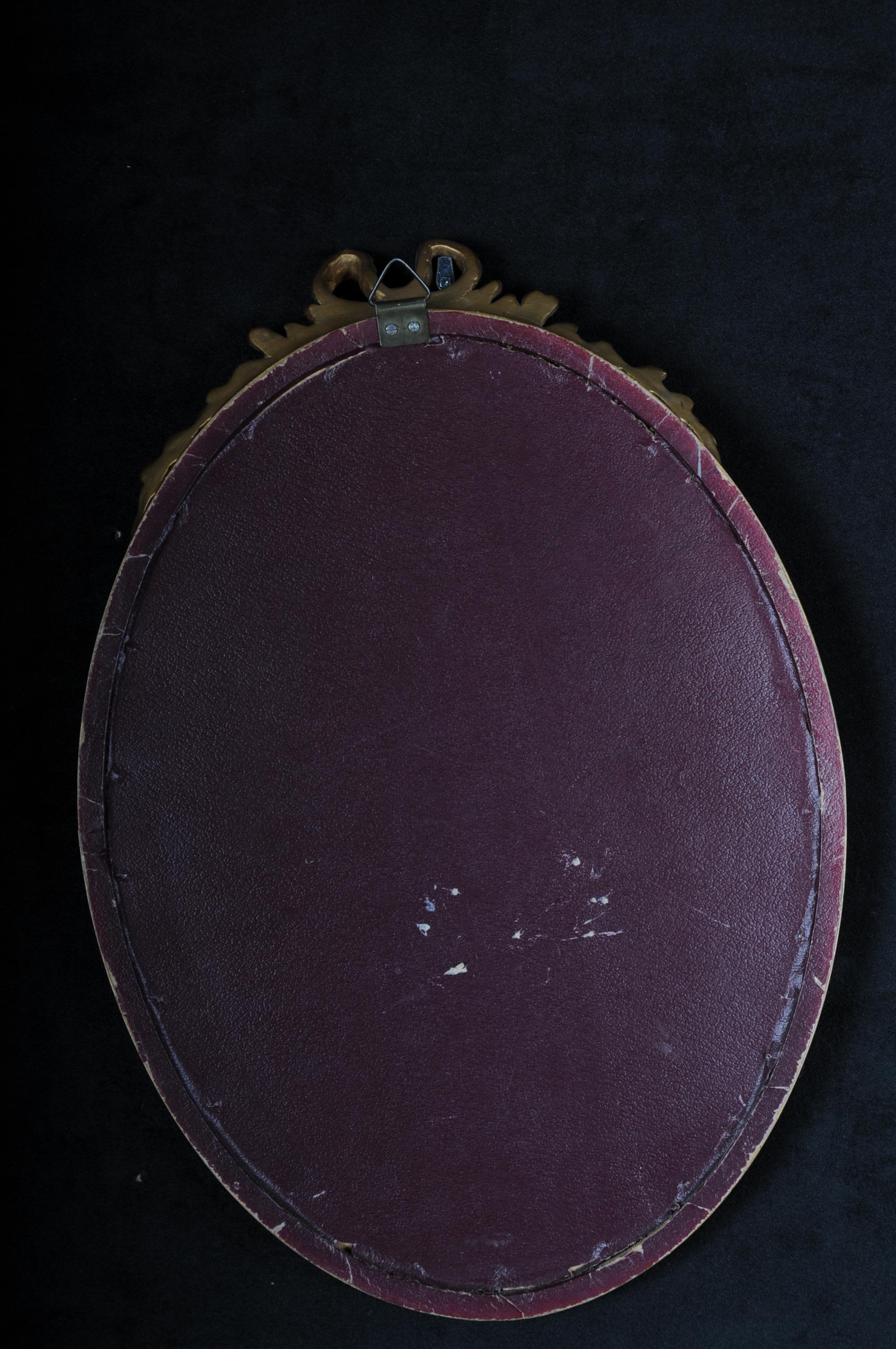 Französischer Louis-XVI-Bilderrahmen des 20. Jahrhunderts, Gold, Oval im Angebot 3